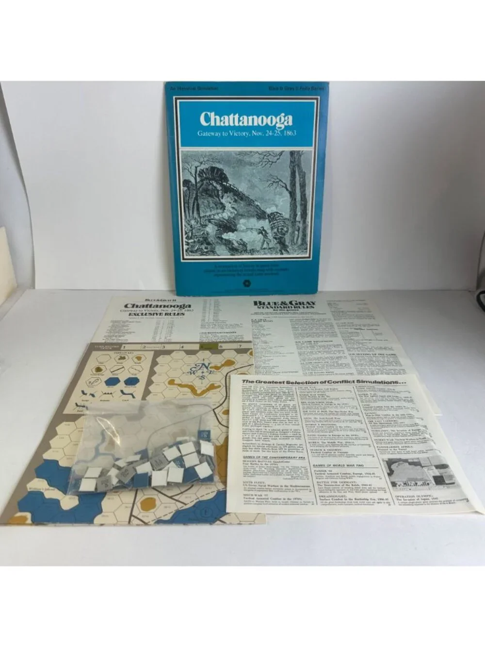 Lot Of 5 SPI Wargame Folios Hooker & Lee Fredericksburg Antietam Etc